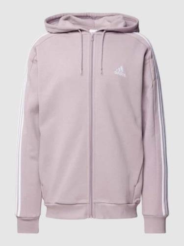 ADIDAS SPORTSWEAR Sweatjacke mit Label-Stitching in Altrosa, Größe M