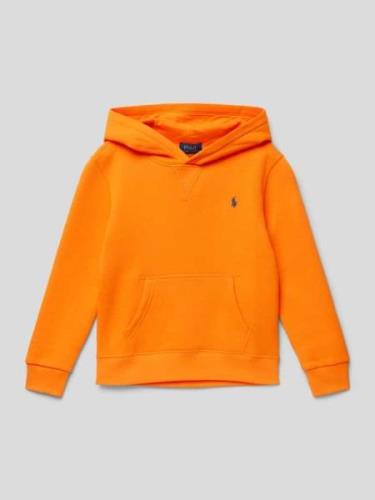 Polo Ralph Lauren Teens Hoodie mit Logo-Stitching in Orange, Größe 152
