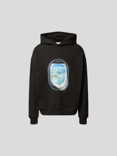 Blue Sky Inn Hoodie mit Motiv-Print in Black, Größe S