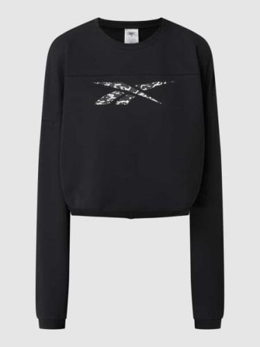 Reebok Active Sweatshirt mit überschnittenen Schultern in Black, Größe...