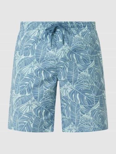 MCNEAL Shorts mit floralem Allover-Muster in Rauchblau, Größe M