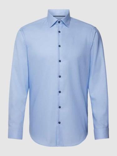 Christian Berg Men Regular Fit Business-Hemd mit Kentkragen in Bleu, G...