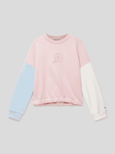 Tommy Hilfiger Teens Sweatshirt mit Label-Stitching Modell 'Icon' in H...