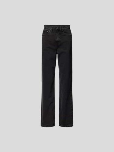 ROTATE Regular Fit Jeans aus Baumwolle in Black, Größe 24