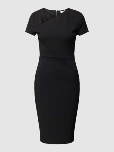 Calvin Klein Womenswear Knielanges Kleid mit Label-Detail Modell 'SCUB...