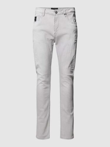 ELIAS RUMELIS Jeans mit 5-Pocket-Design Modell 'Noel' in Silber, Größe...