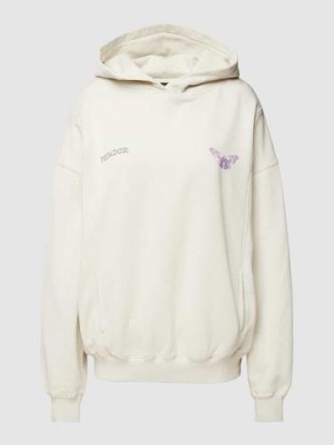 Pegador Oversized Hoodie mit Label-Print Modell 'EIRA' in Offwhite, Gr...