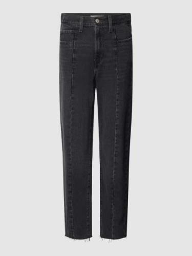 Levi's® Mom Fit Jeans in unifarbenem Design in Black, Größe 25/27