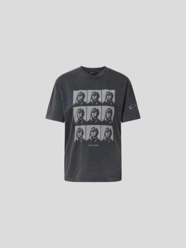 Anine Bing T-Shirt mit Motiv-Print in Black, Größe S