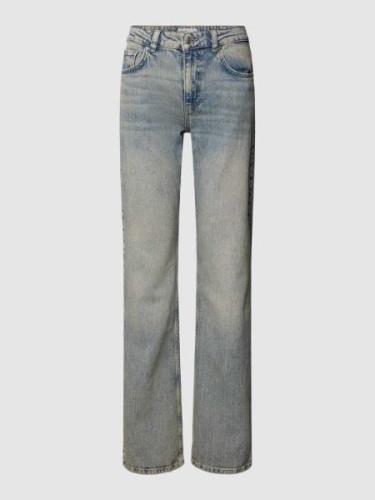 Gina Tricot Flared Jeans im 5-Pocket-Design in Hellblau, Größe 42