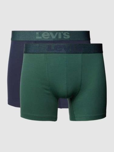Levi's® Boxershorts mit elastischem Label-Bund im 2er-Pack in Petrol, ...
