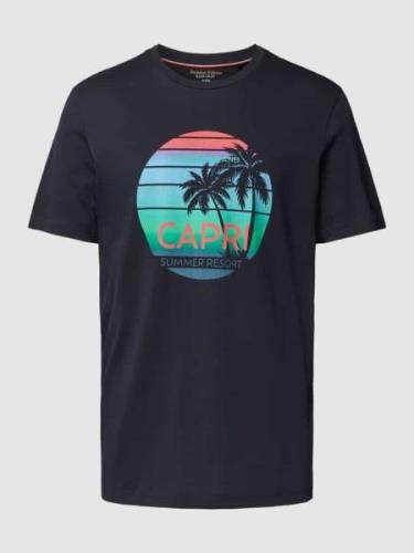 Christian Berg Men T-Shirt mit Motiv-Print in Marine, Größe S