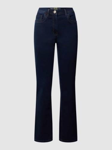 Zerres Coloured Straight Fit Jeans Modell GINA in Marine, Größe 18