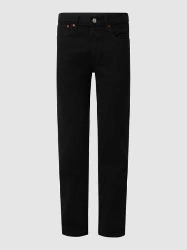 Levi's® Straight Fit Jeans aus Baumwolle Modell '501™' in Black, Größe...
