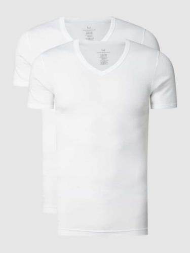 Götzburg Wäsche T-Shirt aus Baumwolle im 2er-Pack in Weiss, Größe XXL