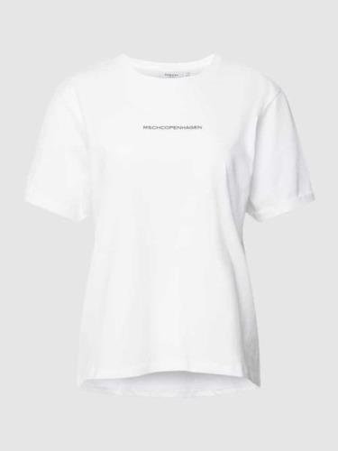 MSCH Copenhagen T-Shirt mit fixiertem Ärmelaufschlag Modell 'Terina' i...