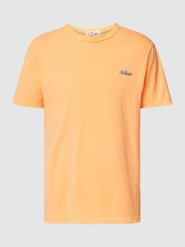 MC2 Saint Barth T-Shirt mit Label-Stitching Modell 'DOVER' in Orange, ...