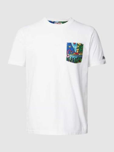MC2 Saint Barth T-Shirt mit Motiv-Print Modell 'BLANCHE' in Weiss, Grö...