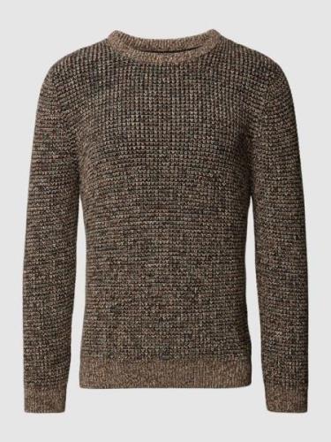 RAGMAN Pullover aus Baumwolle in Hellbraun, Größe S