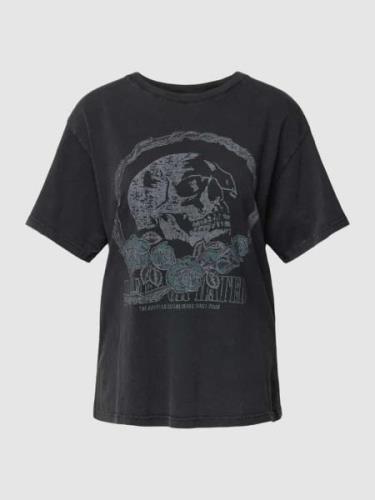 THE KOOPLES T-Shirt mit Label-Print in Black, Größe 34