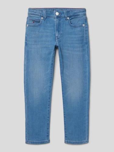 Tommy Hilfiger Kids Straight Fit Jeans im 5-Pocket-Design in Blau, Grö...
