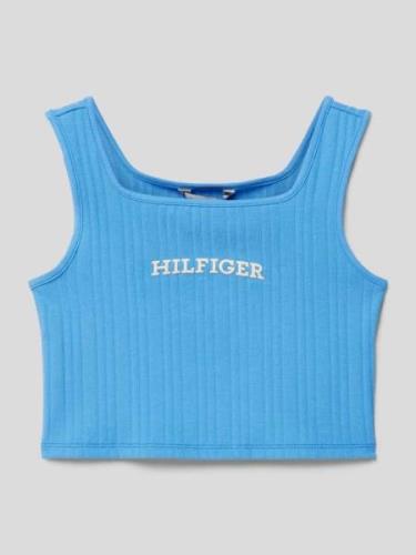 Tommy Hilfiger Teens Cropped Top mit Label-Print Modell 'MONOTYPE' in ...