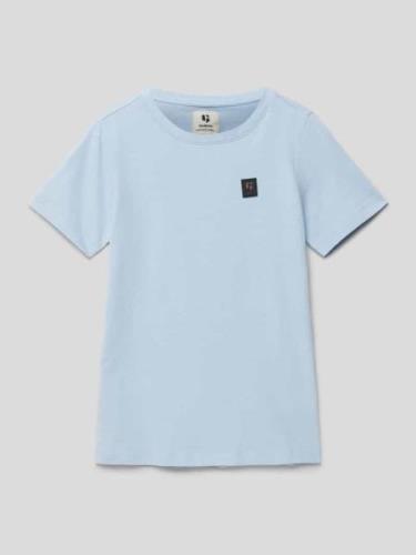 Garcia T-Shirt mit Label-Patch in Bleu, Größe 152