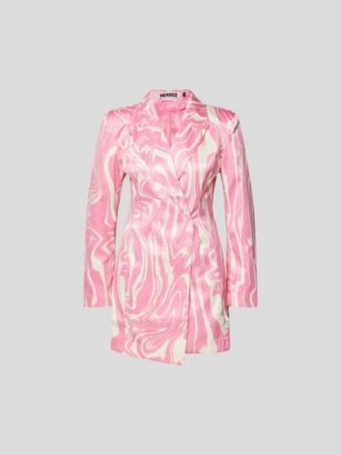 ROTATE Blazerkleid mit Allover-Muster in Pink, Größe 40