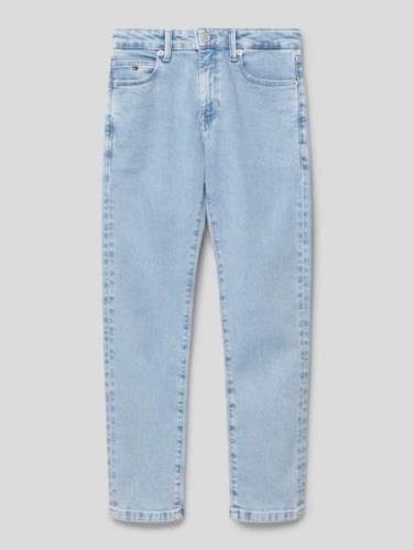 Tommy Hilfiger Teens Straight Fit Jeans im 5-Pocket-Design Modell 'SKA...