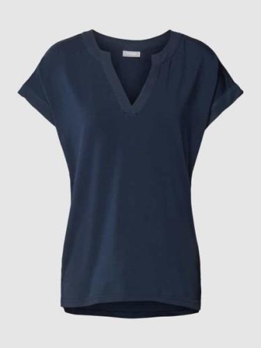Fransa T-Shirt mit V-Ausschnitt Modell 'Liv' in Marine, Größe XS