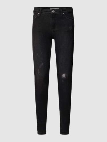 Review Skinny Fit Jeans mit Stretch-Anteil in Black, Größe 25L