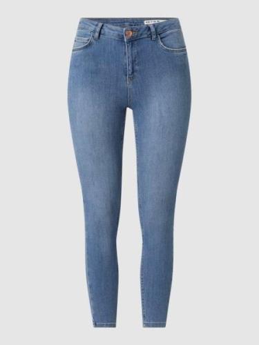 Review Skinny Fit Jeans mit Destroyed-Effekten in Blau, Größe 27S