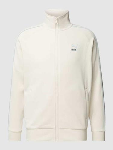 PUMA PERFORMANCE Sweatjacke mit Eingrifftaschen in Offwhite, Größe M