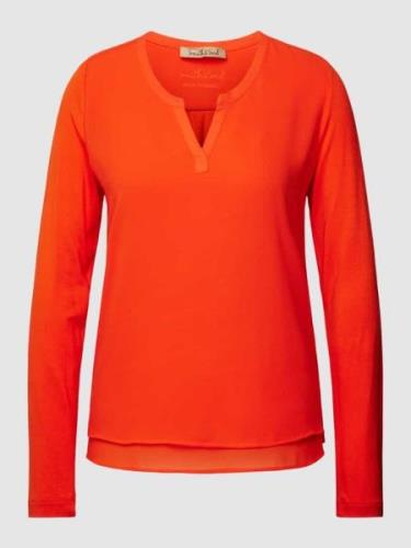 Smith and Soul Bluse mit Tunikakragen Modell 'Mix and Match' in Rot, G...