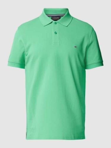 Christian Berg Men Poloshirt im unifarbenen Design in Apfel, Größe 3XL