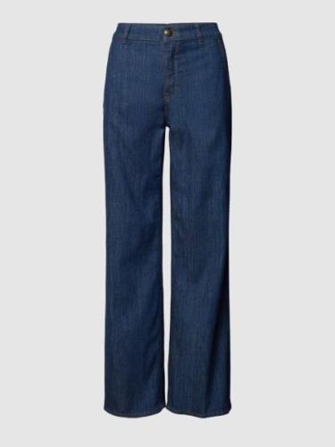 Rosner Jeans mit Knopf- und Reißverschluss Modell 'AUDREY' in Dunkelbl...