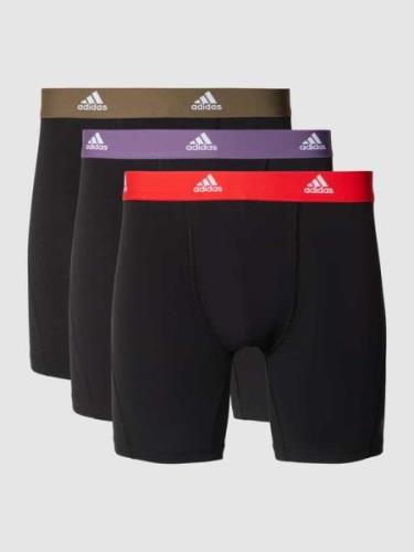 ADIDAS SPORTSWEAR Trunks mit elastischem Logo-Bund im 2er-Pack in Blac...