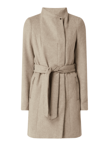Vero Moda Outdoor Mantel mit Wattierung in Taupe Melange, Größe XL