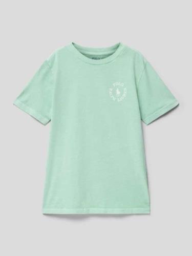 Polo Ralph Lauren Teens T-Shirt mit Label-Print in Mint, Größe 164