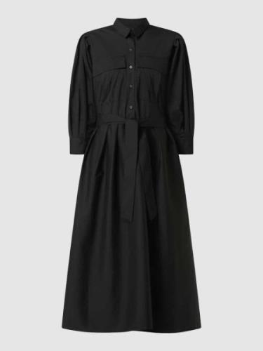 (The Mercer) N.Y. Kleid mit Taillengürtel in Black, Größe 38