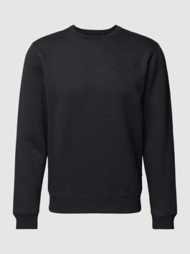 Blend Sweatshirt mit Label-Print in Black, Größe S