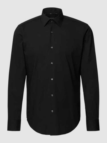 BOSS Slim Fit Businesshemd aus Popeline mit Stretch-Anteil in Black, G...