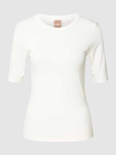 BOSS T-Shirt mit Label-Print Modell 'Eventsa' in Offwhite, Größe XL