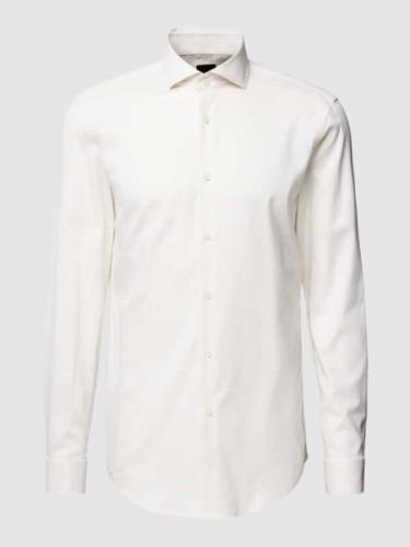 BOSS Business-Hemd mit Kentkragen Modell 'HANK' in Offwhite, Größe 40