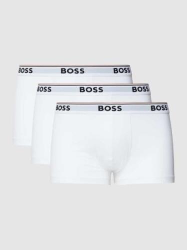BOSS Trunks mit elastischem Logo-Bund im 3er-Pack in Weiss, Größe XXL