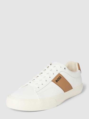 BOSS Sneaker mit Kontrastbesatz Modell 'Adien' in weiß in Weiss, Größe...