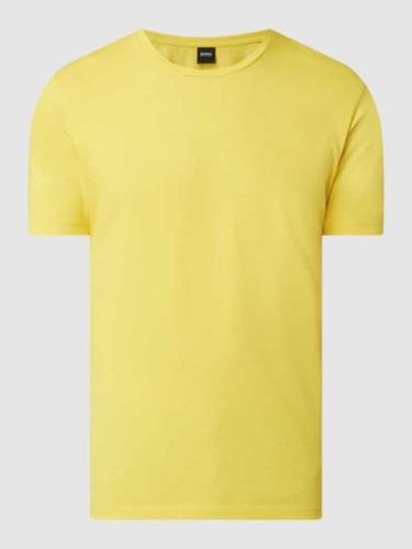 BOSS T-Shirt aus Baumwolle Modell 'Lecco' in Gelb, Größe S