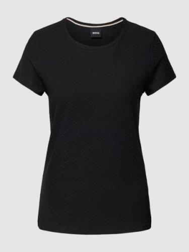 BOSS T-Shirt mit Strukturmuster Modell 'Eventsy' in Black, Größe XS