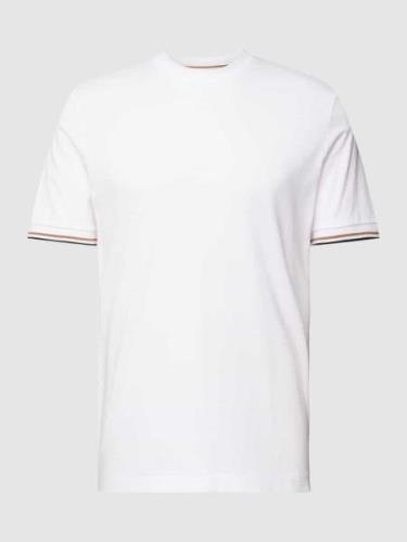 BOSS T-Shirt mit labeltypischen Kontraststreifen Modell 'Thompson' in ...