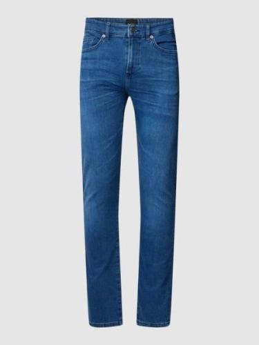 BOSS Jeans mit Label-Patch Modell 'Delaware' in Blau, Größe 36/34